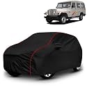 AYSHU All-Weather Resistant Car Cover Compatible with Mahindra Marshal | Triple-Stitched Mirror &amp; Antenna Pockets with Elastic Bottom Hem &amp; Buckle Strap | Dustproof, UV Protection