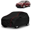 AYSHU All-Weather Resistant Car Cover Compatible with Toyota Glanza | Triple-Stitched Mirror &amp; Antenna Pockets with Elastic Bottom Hem &amp; Buckle Strap | Dustproof, UV Protection