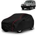 AYSHU All-Weather Resistant Car Cover Compatible with Tata Sumo Victa | Triple-Stitched Mirror &amp; Antenna Pockets with Elastic Bottom Hem &amp; Buckle Strap | Dustproof, UV Protection