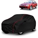 AYSHU All-Weather Resistant Car Cover Compatible with Maruti Suzuki Esteem | Triple-Stitched Mirror &amp; Antenna Pockets with Elastic Bottom Hem &amp; Buckle Strap | Dustproof, UV Protection