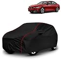 AYSHU All-Weather Resistant Car Cover Compatible with BMW 328I | Triple-Stitched Mirror &amp; Antenna Pockets with Elastic Bottom Hem &amp; Buckle Strap | Dustproof, UV Protection
