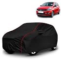 AYSHU All-Weather Resistant Car Cover Compatible with Tata Tiago | Triple-Stitched Mirror &amp; Antenna Pockets with Elastic Bottom Hem &amp; Buckle Strap | Dustproof, UV Protection