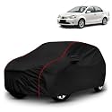 AYSHU All-Weather Resistant Car Cover Compatible with Toyota Etios | Triple-Stitched Mirror &amp; Antenna Pockets with Elastic Bottom Hem &amp; Buckle Strap | Dustproof, UV Protection