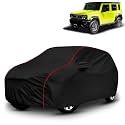 AYSHU All-Weather Resistant Car Cover Compatible with Maruti Jimny | Triple-Stitched Mirror &amp; Antenna Pockets with Elastic Bottom Hem &amp; Buckle Strap | Dustproof, UV Protection
