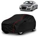 AYSHU All-Weather Resistant Car Cover Compatible with Audi TT | Triple-Stitched Mirror &amp; Antenna Pockets with Elastic Bottom Hem &amp; Buckle Strap | Dustproof, UV Protection