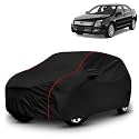 AYSHU All-Weather Resistant Car Cover Compatible with Ford Fusion | Triple-Stitched Mirror &amp; Antenna Pockets with Elastic Bottom Hem &amp; Buckle Strap | Dustproof, UV Protection