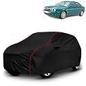 AYSHU All-Weather Resistant Car Cover Compatible with Jaguar XType | Triple-Stitched Mirror & Antenna Pockets with Elastic Bottom Hem & Buckle Strap | Dustproof, UV Protection