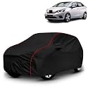 AYSHU All-Weather Resistant Car Cover Compatible with Honda Jazz | Triple-Stitched Mirror &amp; Antenna Pockets with Elastic Bottom Hem &amp; Buckle Strap | Dustproof, UV Protection