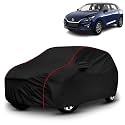 AYSHU All-Weather Resistant Car Cover Compatible with Maruti Suzuki Baleno | Triple-Stitched Mirror &amp; Antenna Pockets with Elastic Bottom Hem &amp; Buckle Strap | Dustproof, UV Protection