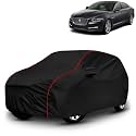 AYSHU All-Weather Resistant Car Cover Compatible with Jaguar XJ L | Triple-Stitched Mirror &amp; Antenna Pockets with Elastic Bottom Hem &amp; Buckle Strap | Dustproof, UV Protection