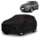 AYSHU All-Weather Resistant Car Cover Compatible with Chevrolet Sail Hatchback | Triple-Stitched Mirror &amp; Antenna Pockets with Elastic Bottom Hem &amp; Buckle Strap | Dustproof, UV Protection