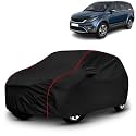 AYSHU All-Weather Resistant Car Cover Compatible with Tata Hexa | Triple-Stitched Mirror &amp; Antenna Pockets with Elastic Bottom Hem &amp; Buckle Strap | Dustproof, UV Protection