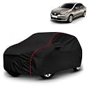 AYSHU All-Weather Resistant Car Cover Compatible with Renault Logan | Triple-Stitched Mirror &amp; Antenna Pockets with Elastic Bottom Hem &amp; Buckle Strap | Dustproof, UV Protection