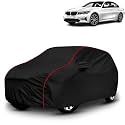 AYSHU All-Weather Resistant Car Cover Compatible with BMW 3 Series | Triple-Stitched Mirror &amp; Antenna Pockets with Elastic Bottom Hem &amp; Buckle Strap | Dustproof, UV Protection