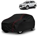 AYSHU All-Weather Resistant Car Cover Compatible with Chevrolet Captiva | Triple-Stitched Mirror &amp; Antenna Pockets with Elastic Bottom Hem &amp; Buckle Strap | Dustproof, UV Protection