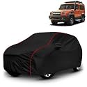 AYSHU All-Weather Resistant Car Cover Compatible with Force Motors Gurkha | Triple-Stitched Mirror &amp; Antenna Pockets with Elastic Bottom Hem &amp; Buckle Strap | Dustproof, UV Protection