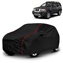 AYSHU All-Weather Resistant Car Cover Compatible with Nissan Xterra | Triple-Stitched Mirror &amp; Antenna Pockets with Elastic Bottom Hem &amp; Buckle Strap | Dustproof, UV Protection