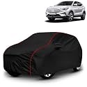 AYSHU All-Weather Resistant Car Cover Compatible with MG ZS EV | Triple-Stitched Mirror &amp; Antenna Pockets with Elastic Bottom Hem &amp; Buckle Strap | Dustproof, UV Protection