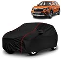 AYSHU All-Weather Resistant Car Cover Compatible with Skoda Kushaq | Triple-Stitched Mirror &amp; Antenna Pockets with Elastic Bottom Hem &amp; Buckle Strap | Dustproof, UV Protection