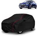 AYSHU All-Weather Resistant Car Cover Compatible with Maruti Suzuki Swift Dzire | Triple-Stitched Mirror &amp; Antenna Pockets with Elastic Bottom Hem &amp; Buckle Strap | Dustproof, UV Protection