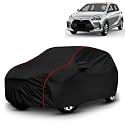 AYSHU All-Weather Resistant Car Cover Compatible with Toyota Wigo | Triple-Stitched Mirror &amp; Antenna Pockets with Elastic Bottom Hem &amp; Buckle Strap | Dustproof, UV Protection