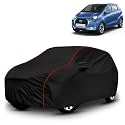 AYSHU All-Weather Resistant Car Cover Compatible with Datsun Redi Go | Triple-Stitched Mirror &amp; Antenna Pockets with Elastic Bottom Hem &amp; Buckle Strap | Dustproof, UV Protection