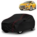 AYSHU All-Weather Resistant Car Cover Compatible with Fiat Punto Evo | Triple-Stitched Mirror &amp; Antenna Pockets with Elastic Bottom Hem &amp; Buckle Strap | Dustproof, UV Protection