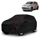 AYSHU All-Weather Resistant Car Cover Compatible with Mahindra KUV100 NXT | Triple-Stitched Mirror &amp; Antenna Pockets with Elastic Bottom Hem &amp; Buckle Strap | Dustproof, UV Protection