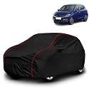 AYSHU All-Weather Resistant Car Cover Compatible with Tata Tiago 2020 | Triple-Stitched Mirror &amp; Antenna Pockets with Elastic Bottom Hem &amp; Buckle Strap | Dustproof, UV Protection