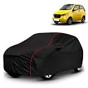 AYSHU All-Weather Resistant Car Cover Compatible with Mahindra e2o | Triple-Stitched Mirror &amp; Antenna Pockets with Elastic Bottom Hem &amp; Buckle Strap | Dustproof, UV Protection
