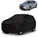 AYSHU All-Weather Resistant Car Cover Compatible with Honda City ZX | Triple-Stitched Mirror &amp; Antenna Pockets with Elastic Bottom Hem &amp; Buckle Strap | Dustproof, UV Protection