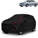 AYSHU All-Weather Resistant Car Cover Compatible with Hyundai Sonata Embera | Triple-Stitched Mirror &amp; Antenna Pockets with Elastic Bottom Hem &amp; Buckle Strap | Dustproof, UV Protection