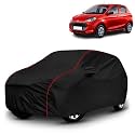 AYSHU All-Weather Resistant Car Cover Compatible with Maruti Suzuki Alto K10 | Triple-Stitched Mirror &amp; Antenna Pockets with Elastic Bottom Hem &amp; Buckle Strap | Dustproof, UV Protection