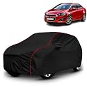 AYSHU All-Weather Resistant Car Cover Compatible with Chevrolet Aveo | Triple-Stitched Mirror &amp; Antenna Pockets with Elastic Bottom Hem &amp; Buckle Strap | Dustproof, UV Protection