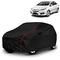 AYSHU All-Weather Resistant Car Cover Compatible with Honda City I-VTEC | Triple-Stitched Mirror &amp; Antenna Pockets with Elastic Bottom Hem &amp; Buckle Strap | Dustproof, UV Protection