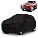 AYSHU All-Weather Resistant Car Cover Compatible with Mahindra Verito | Triple-Stitched Mirror &amp; Antenna Pockets with Elastic Bottom Hem &amp; Buckle Strap | Dustproof, UV Protection