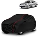 AYSHU All-Weather Resistant Car Cover Compatible with Volkswagen Jetta | Triple-Stitched Mirror &amp; Antenna Pockets with Elastic Bottom Hem &amp; Buckle Strap | Dustproof, UV Protection