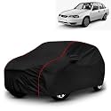 AYSHU All-Weather Resistant Car Cover Compatible with Daewoo Cielo GLE (1994-1999) | Triple-Stitched Mirror &amp; Antenna Pockets with Elastic Bottom Hem &amp; Buckle Strap | Dustproof, UV Protection