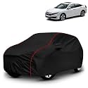 AYSHU All-Weather Resistant Car Cover Compatible with Honda Civic | Triple-Stitched Mirror &amp; Antenna Pockets with Elastic Bottom Hem &amp; Buckle Strap | Dustproof, UV Protection