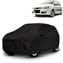 AYSHU All-Weather Resistant Car Cover Compatible with Tata Indica V2 | Triple-Stitched Mirror &amp; Antenna Pockets with Elastic Bottom Hem &amp; Buckle Strap | Dustproof, UV Protection