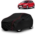AYSHU All-Weather Resistant Car Cover Compatible with Hyundai i20 Asta | Triple-Stitched Mirror &amp; Antenna Pockets with Elastic Bottom Hem &amp; Buckle Strap | Dustproof, UV Protection