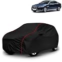 AYSHU All-Weather Resistant Car Cover Compatible with Jaguar XF | Triple-Stitched Mirror &amp; Antenna Pockets with Elastic Bottom Hem &amp; Buckle Strap | Dustproof, UV Protection