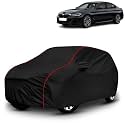 AYSHU All-Weather Resistant Car Cover Compatible with BMW 5 Series | Triple-Stitched Mirror &amp; Antenna Pockets with Elastic Bottom Hem &amp; Buckle Strap | Dustproof, UV Protection