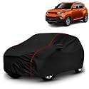 AYSHU All-Weather Resistant Car Cover Compatible with Mahindra KUV100 | Triple-Stitched Mirror &amp; Antenna Pockets with Elastic Bottom Hem &amp; Buckle Strap | Dustproof, UV Protection