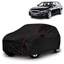 AYSHU All-Weather Resistant Car Cover Compatible with Audi S7 | Triple-Stitched Mirror &amp; Antenna Pockets with Elastic Bottom Hem &amp; Buckle Strap | Dustproof, UV Protection