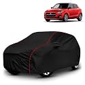 AYSHU All-Weather Resistant Car Cover Compatible with Maruti Swift VXI | Triple-Stitched Mirror &amp; Antenna Pockets with Elastic Bottom Hem &amp; Buckle Strap | Dustproof, UV Protection