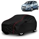 AYSHU All-Weather Resistant Car Cover Compatible with Maruti Suzuki Ritz | Triple-Stitched Mirror &amp; Antenna Pockets with Elastic Bottom Hem &amp; Buckle Strap | Dustproof, UV Protection