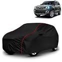AYSHU All-Weather Resistant Car Cover Compatible with Mahindra Scorpio N | Triple-Stitched Mirror &amp; Antenna Pockets with Elastic Bottom Hem &amp; Buckle Strap | Dustproof, UV Protection