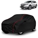 AYSHU All-Weather Resistant Car Cover Compatible with Honda CR-V | Triple-Stitched Mirror &amp; Antenna Pockets with Elastic Bottom Hem &amp; Buckle Strap | Dustproof, UV Protection