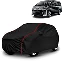 AYSHU All-Weather Resistant Car Cover Compatible with Toyota Vellfire | Triple-Stitched Mirror &amp; Antenna Pockets with Elastic Bottom Hem &amp; Buckle Strap | Dustproof, UV Protection